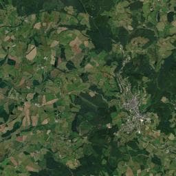 Vue aérienne des environs de Aire de camping-car à Saint-Hilaire-en-Morvan