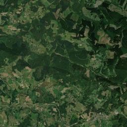 Vue aérienne des environs de Camping municipal du Haut Folin