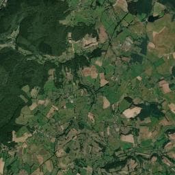 Vue aérienne des environs de Camping - Écodomaine La Rêverie