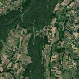 Vue aérienne des environs de Aire pour camping-car de La Louve