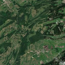 Vue aérienne des environs de Aire de camping-cars - Arc-sous-Cicon