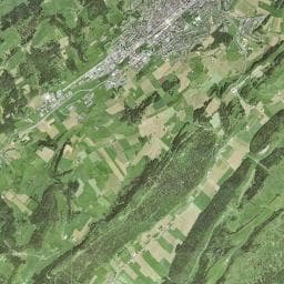 Vue aérienne des environs de Cabane de la Menée