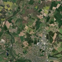 Vue aérienne des environs de Aire de services camping cars - Oiron