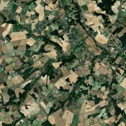 Vue aérienne des environs de Camping de La Reuille