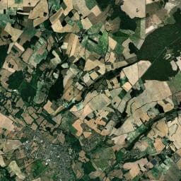 Vue aérienne des environs de Les Rives de L'indre