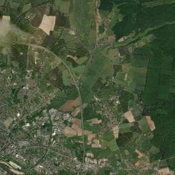 Vue aérienne des environs de Aire de camping-car à Sauvigny-les-Bois