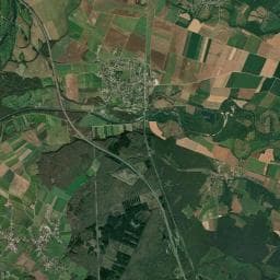 Vue aérienne des environs de Camping - Les Bords de Loue