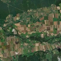 Vue aérienne des environs de Aire de camping-car à Chamblay