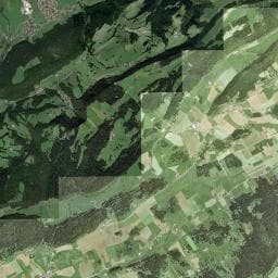 Vue aérienne des environs de Cabane du Crêt de Cerneux-Péquignot