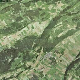 Vue aérienne des environs de Abri du Sommartel