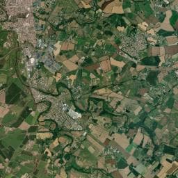 Vue aérienne des environs de Camping de la Chausselière