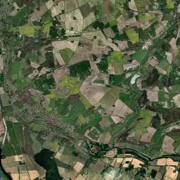 Vue aérienne des environs de Aire de stationnement au camping municipal d'Abilly