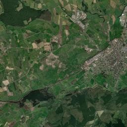Vue aérienne des environs de Camping d'Autun