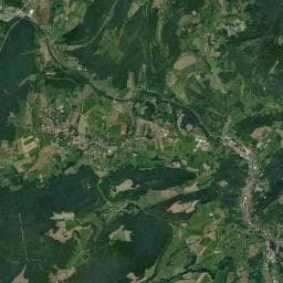 Vue aérienne des environs de Aire de camping-car à Bracon