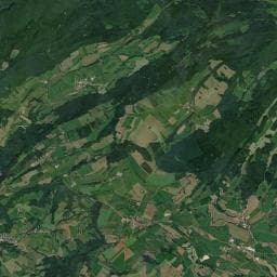 Vue aérienne des environs de Abri forestier de Bovard