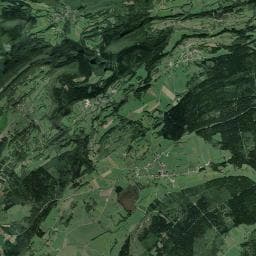 Vue aérienne des environs de Abri de la forêt d'Arc Nord