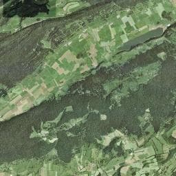 Vue aérienne des environs de La Halte - Bivouac Les Seignes