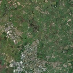 Vue aérienne des environs de Camping à la ferme