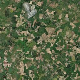 Vue aérienne des environs de Camping Les Adillons