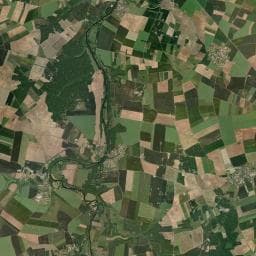 Vue aérienne des environs de Aire naturelle de camping de Saint-Généroux