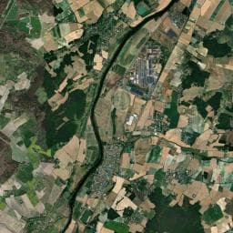 Vue aérienne des environs de Camping Le Petit Trianon