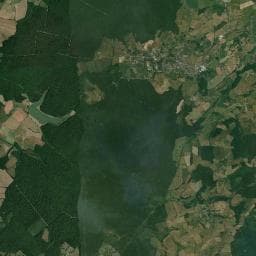 Vue aérienne des environs de Camping Pleine Nature Lotussy