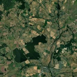 Vue aérienne des environs de Aire de camping-car à Étang-sur-Arroux