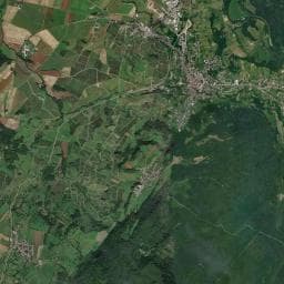 Vue aérienne des environs de Aire de camping-car à La Châtelaine