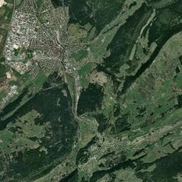 Vue aérienne des environs de Cabane des Abattis