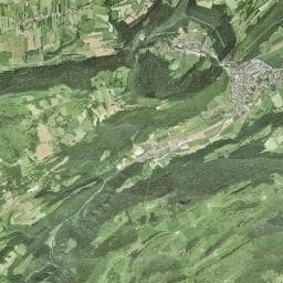 Vue aérienne des environs de Chalet des Roches Eboulées