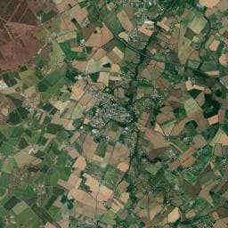 Vue aérienne des environs de Le Domaine de l'Oiselière