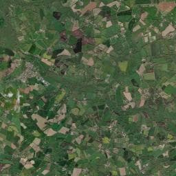 Vue aérienne des environs de Domaine de la Sauzaie