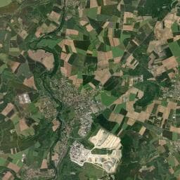 Vue aérienne des environs de Airvault