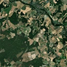 Vue aérienne des environs de Aire de camping-car à Chaumussay