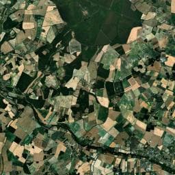 Vue aérienne des environs de Aire de camping-car à Lingé