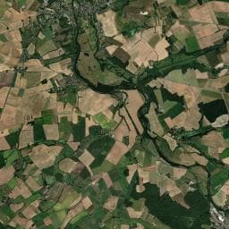 Vue aérienne des environs de Camping Municipal de l'Île