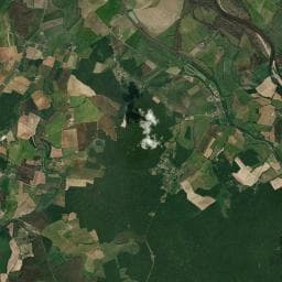 Vue aérienne des environs de Halte Nautique de Fleury-sur-Loire