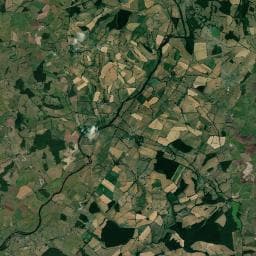Vue aérienne des environs de Camping Municipal de la Plage