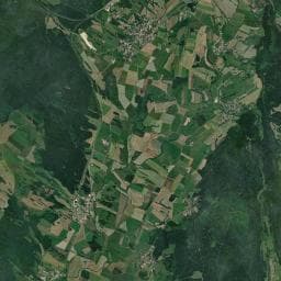 Vue aérienne des environs de Cabane de la fontaine du Fou