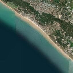 Vue aérienne des environs de Les Alizées