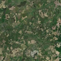 Vue aérienne des environs de Aire d'accueil municipale de camping car - Boismé