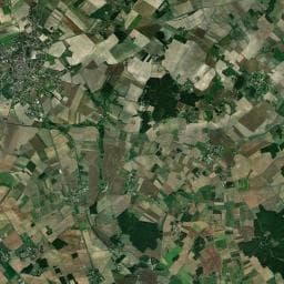 Vue aérienne des environs de Aire de camping-car Mirebeau