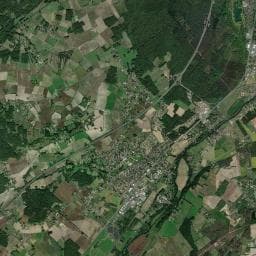 Vue aérienne des environs de Aire de camping-car à Availles-en-Châtellerault