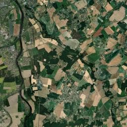 Vue aérienne des environs de Camping du Chillou