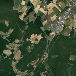 Vue aérienne des environs de Les Grands Pins