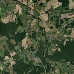 Vue aérienne des environs de Aire du centre de la France