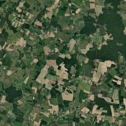Vue aérienne des environs de Camping Les Arbois