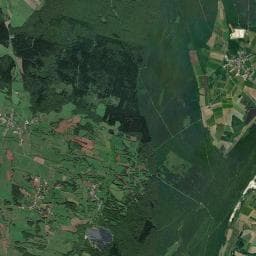 Vue aérienne des environs de Baraque des Gardes de la forêt de Poligny