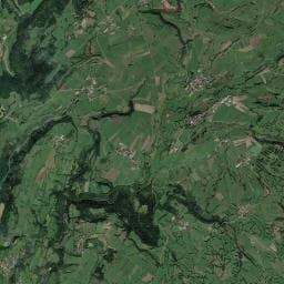 Vue aérienne des environs de Aire de stationnement camping-car de Nozeroy