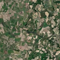 Vue aérienne des environs de Le Domaine du Moulin
